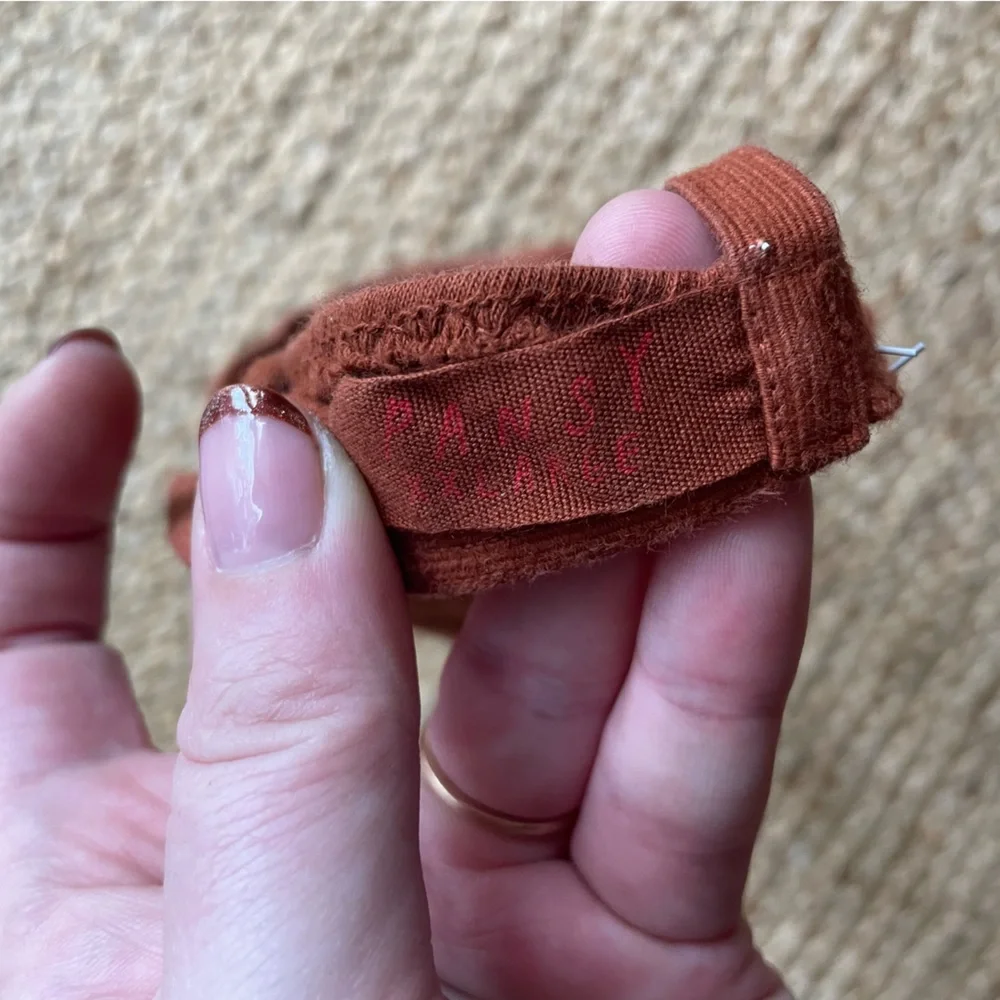 Pansy Women's Rust Bralette - Picture 3 of 3